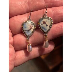 Vintage Style Faux Pearl Earrings